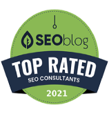 top rated seo consultants badge