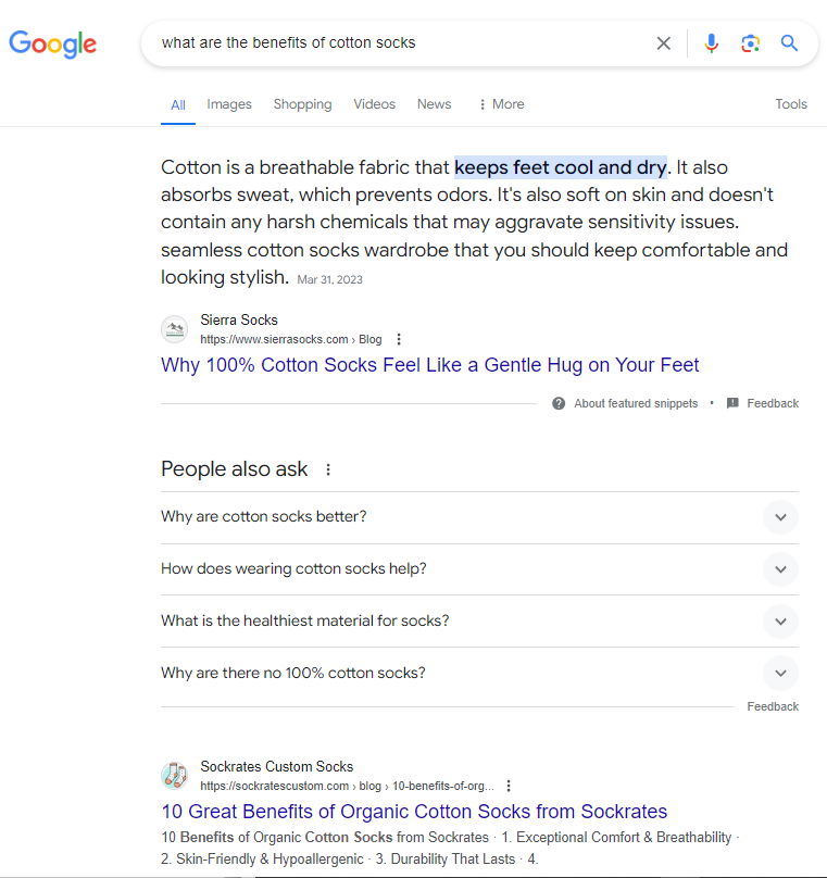 long-tail keyword google search