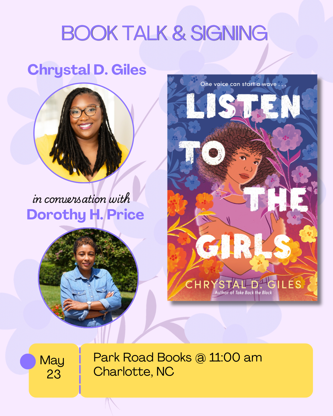 Book Talk & Signing
