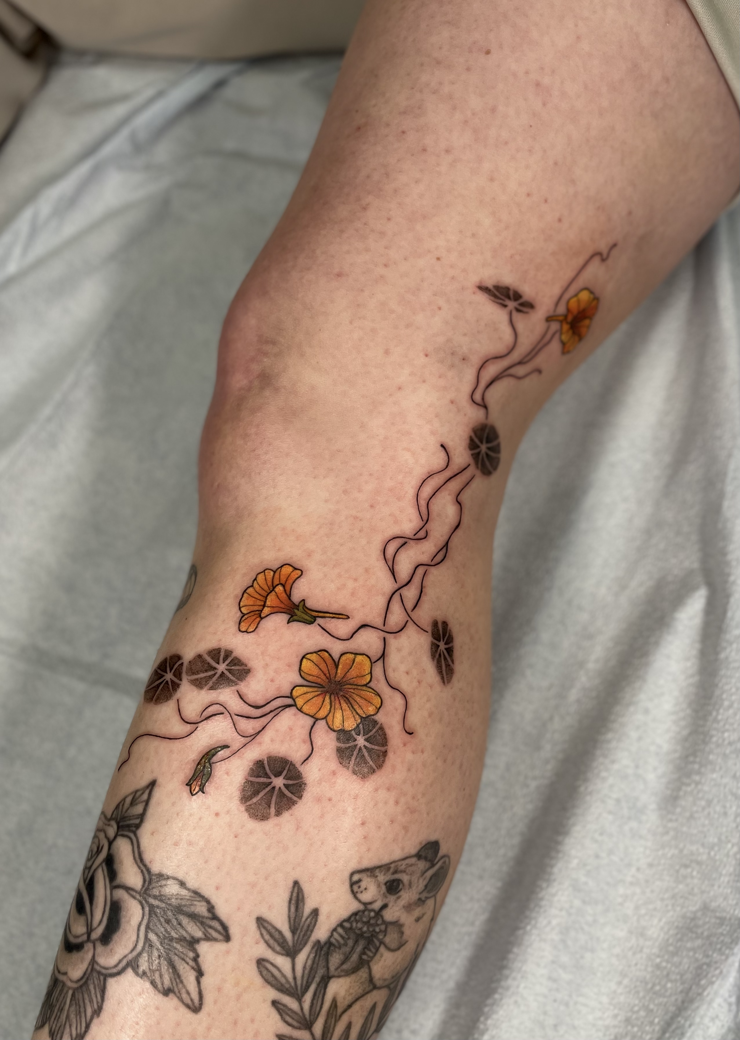 BeckyWaterhouse_Tattoo_Knee_Nasturtiums_IMG_2837.png
