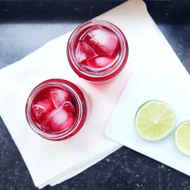 RECIPE : iced hibiscus tea