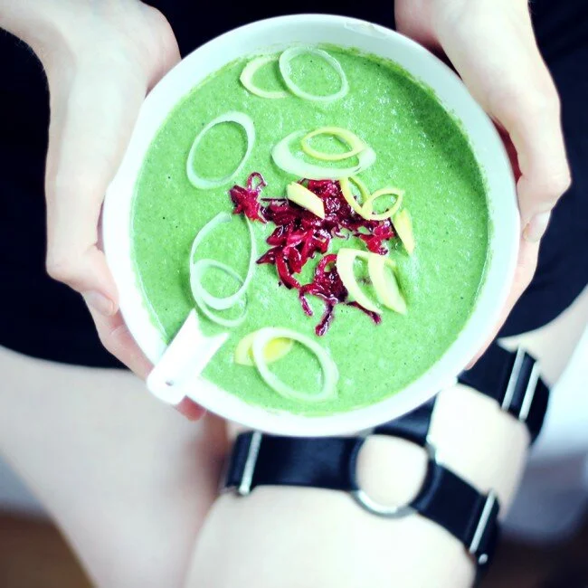 RECIPE : 2 min cold green peanut soup