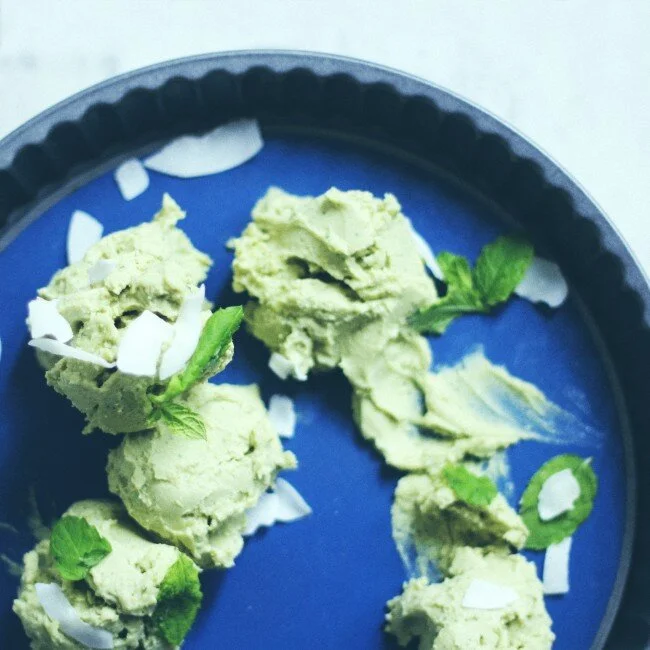RECIPE : avocado nice cream with lime & mint | hanna göransson recipe swap