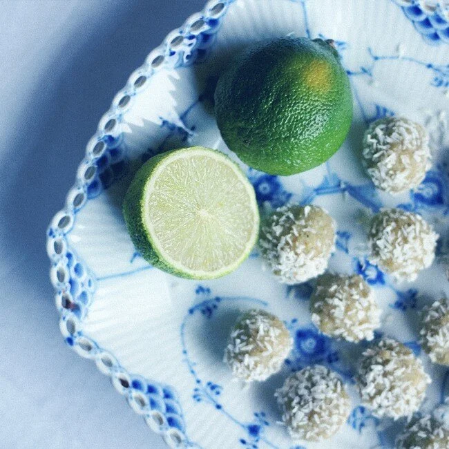 RECIPE : lime mint & cashew cookie balls | made by mary recipe swap