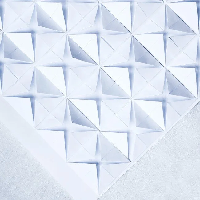 INTERIOR : origami wall decoration | step by step DIY