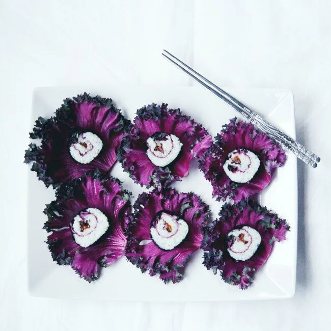 RECIPE : purple & pink prune sushi | my new favourite sushi filling