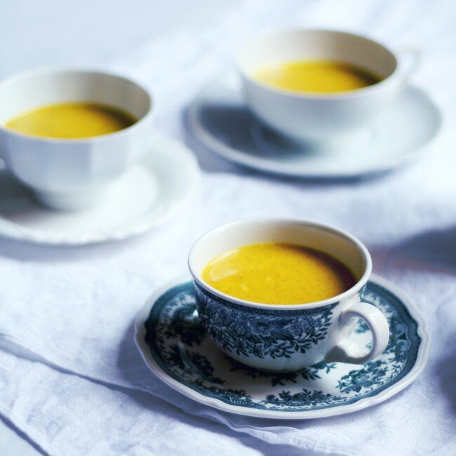 RECIPE : warming vegan turmeric milk | cashew kitchen recipe swap