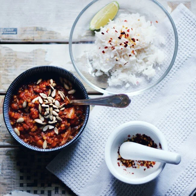 RECIPE : simple spicy butternut dhal