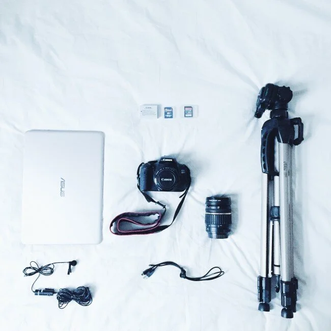 ETC : camera equipment, editing programs & music used in our videos