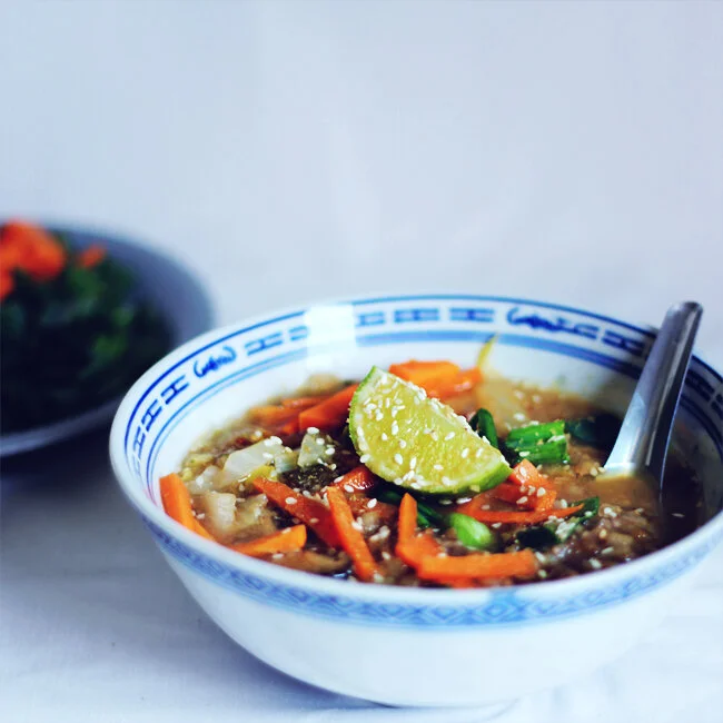 FOOD : meal prep with me | vegan congee with sour miso soup