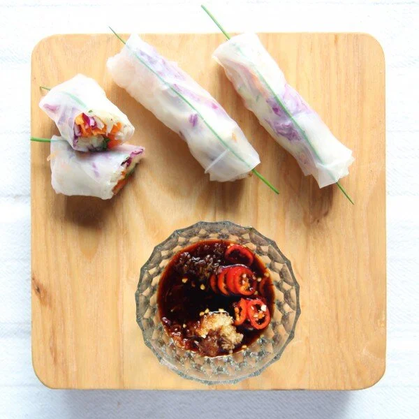 RECIPE : vegan summer rolls