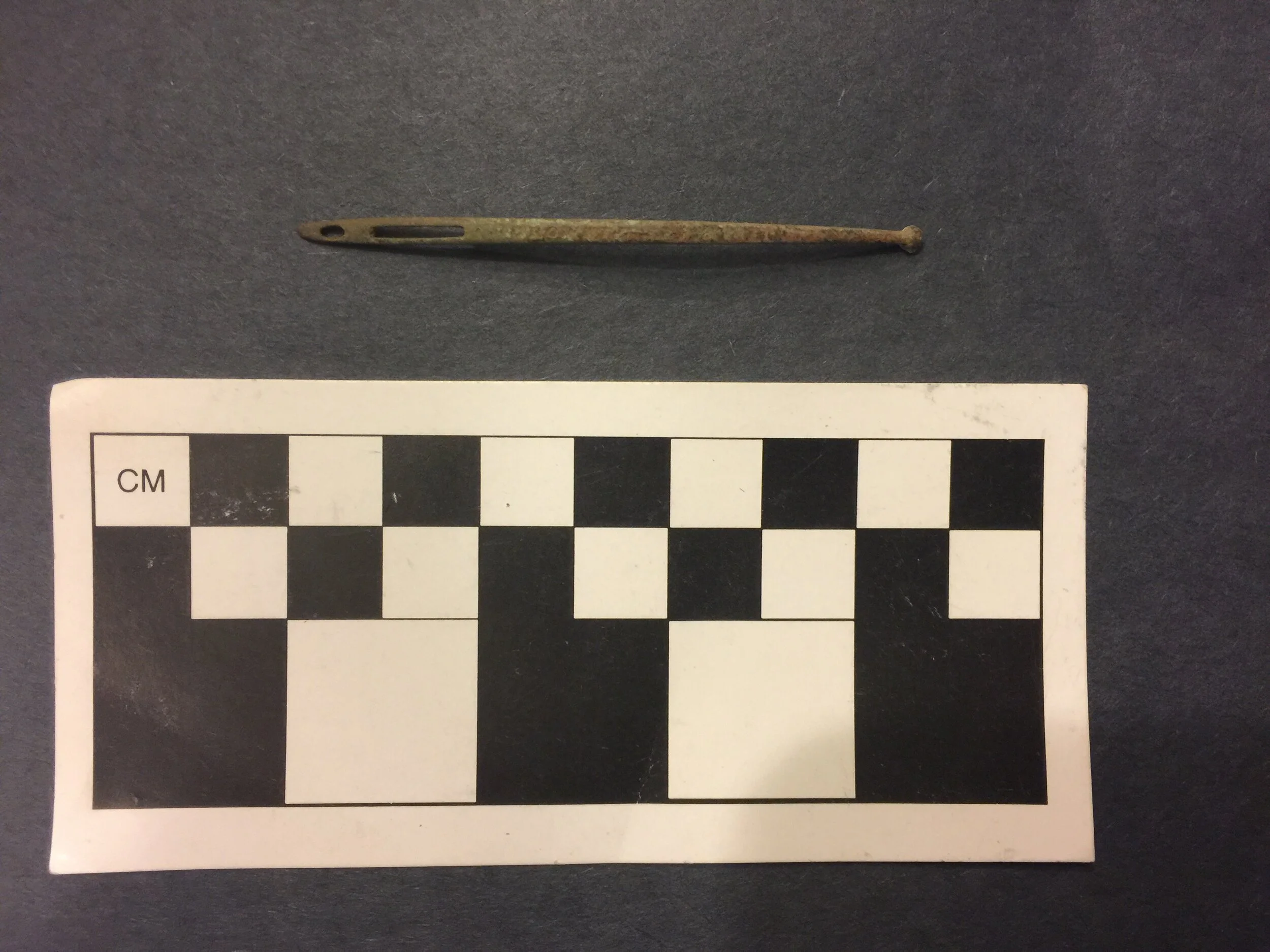 Silver bodkin recovered at the Concer site