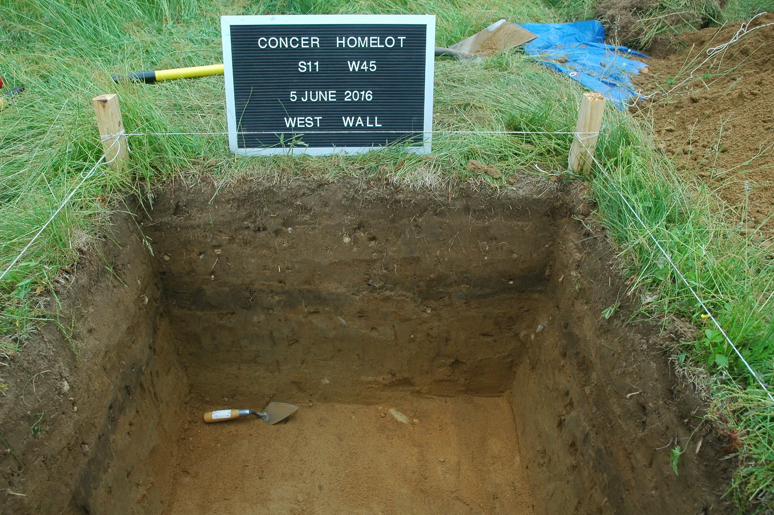 Excavation at the Concer site