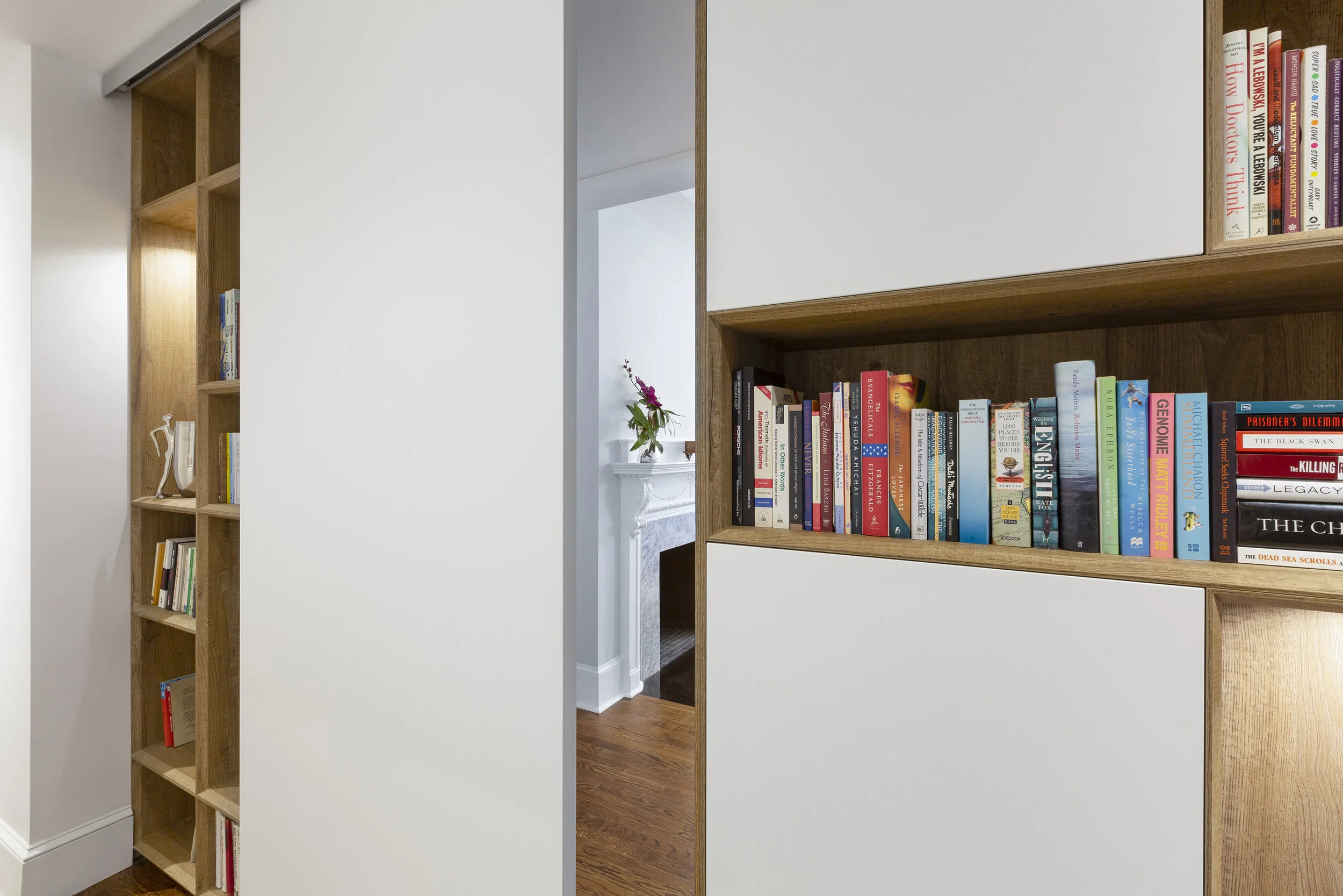 Kitchen detail in Boston residence, designed by Gregory Hitchcock Design.