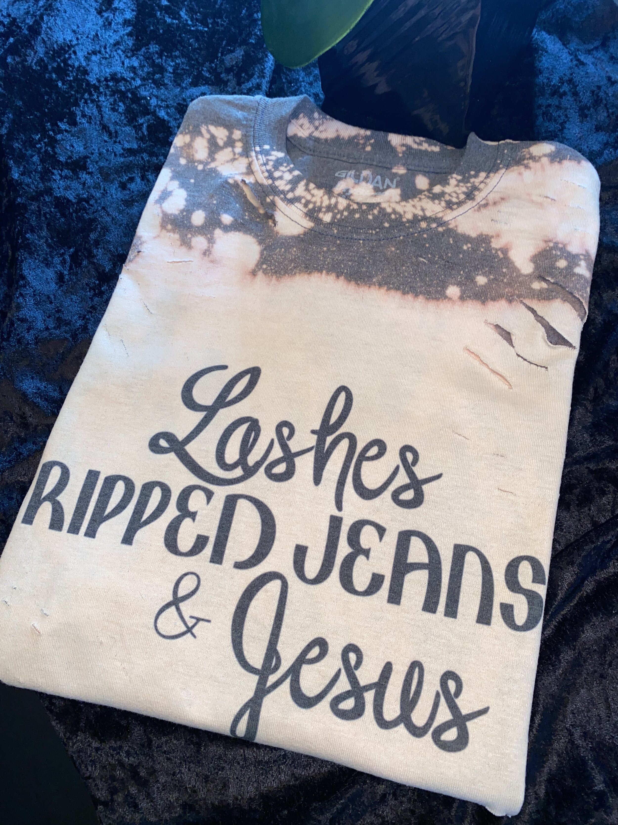 Gray Distressed Tee