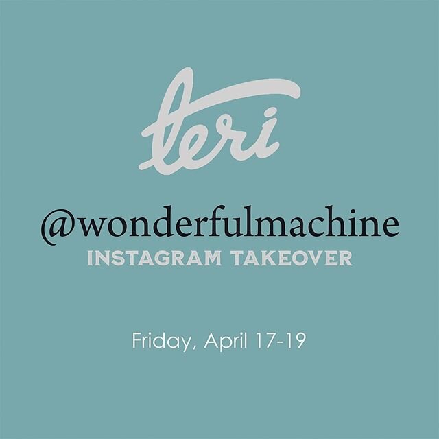 This weekend, I will be taking over the Instagram feed for @wonderfulmachine. See you there.⁠
⁠
Wonderful Machine is an art production agency with a network of 600 photographers in 44 countries. We've been a part of the Wonderful Machine network for 