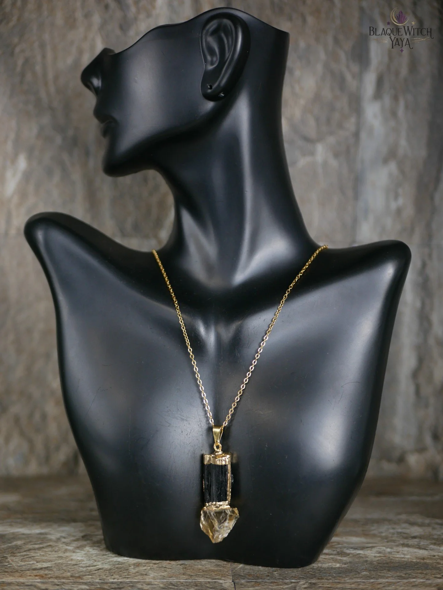 Black Tourmaline and Citrine Necklace 1.jpg