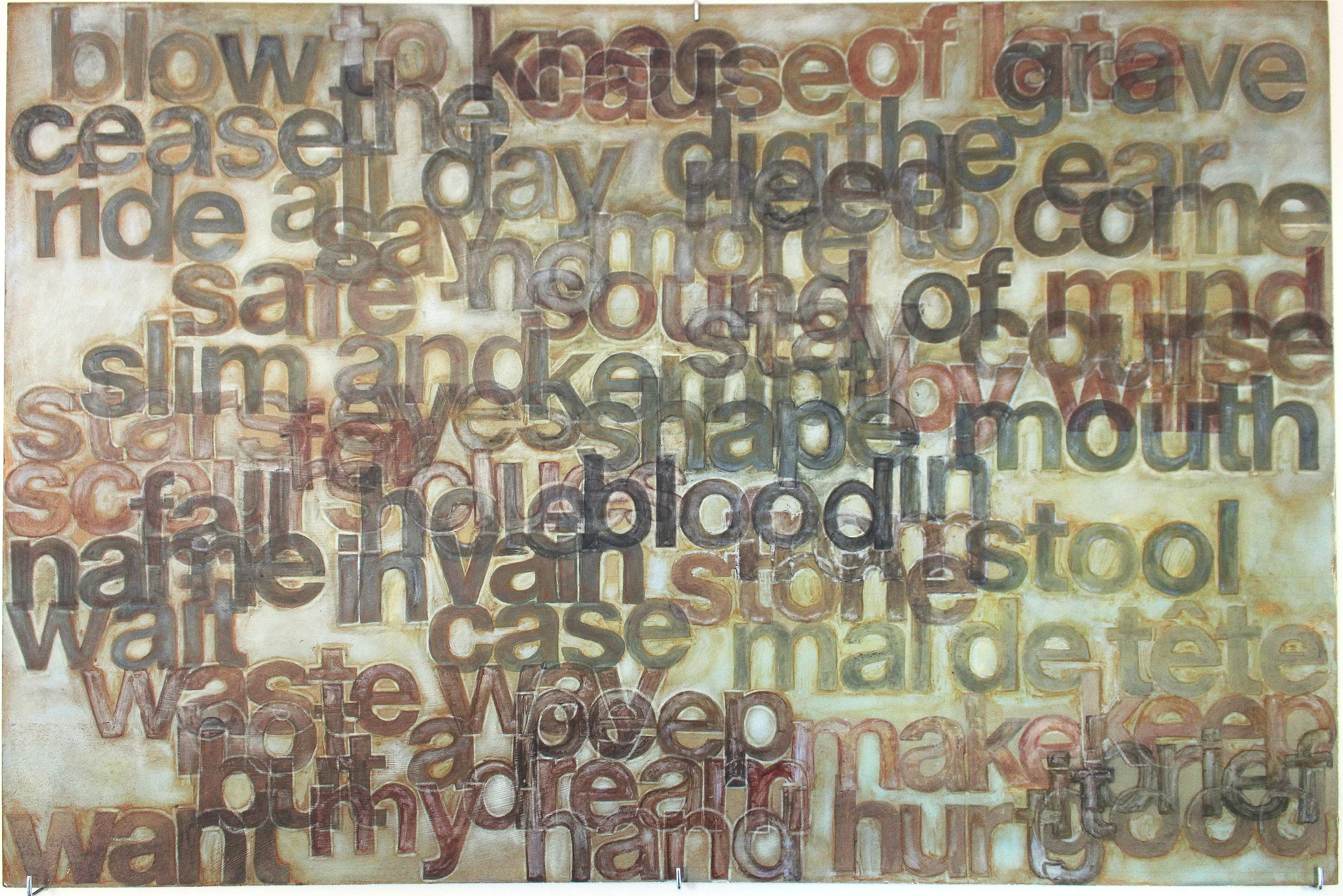  ‘Blood in Stool’  Oil on board 61 x 92 cm 2025 