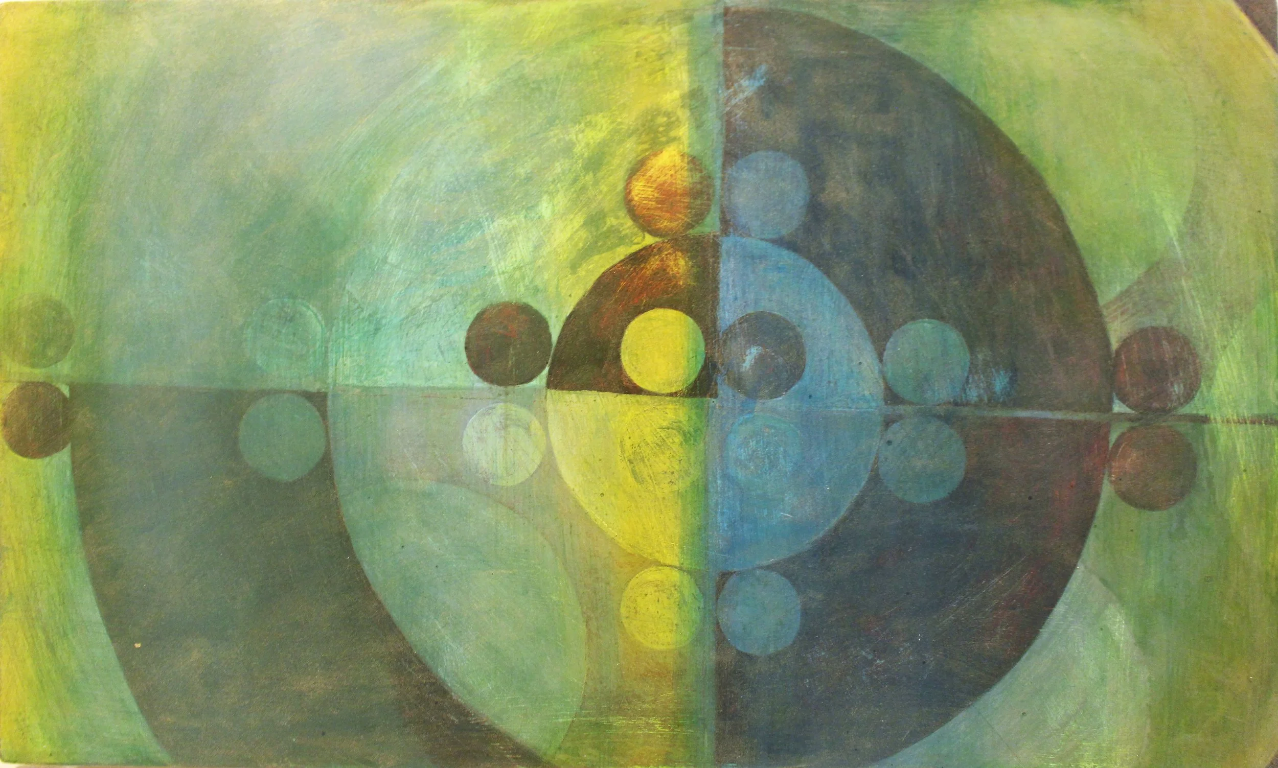  ‘Lens Flare’  Oil on board 30 x 50 cm 2025 