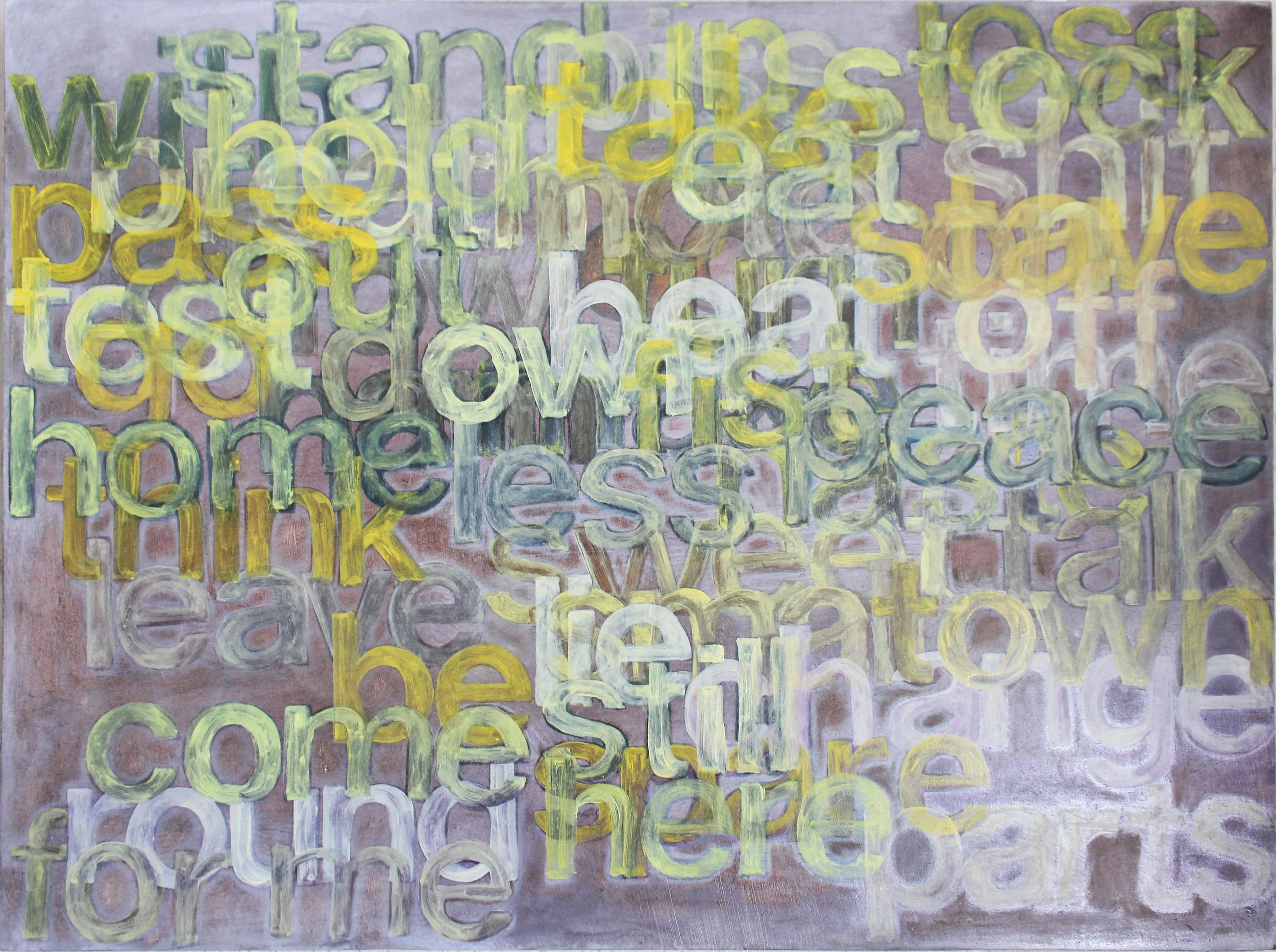  ‘Ham Fist’  Oil on board 45 x 60 cm 2025 