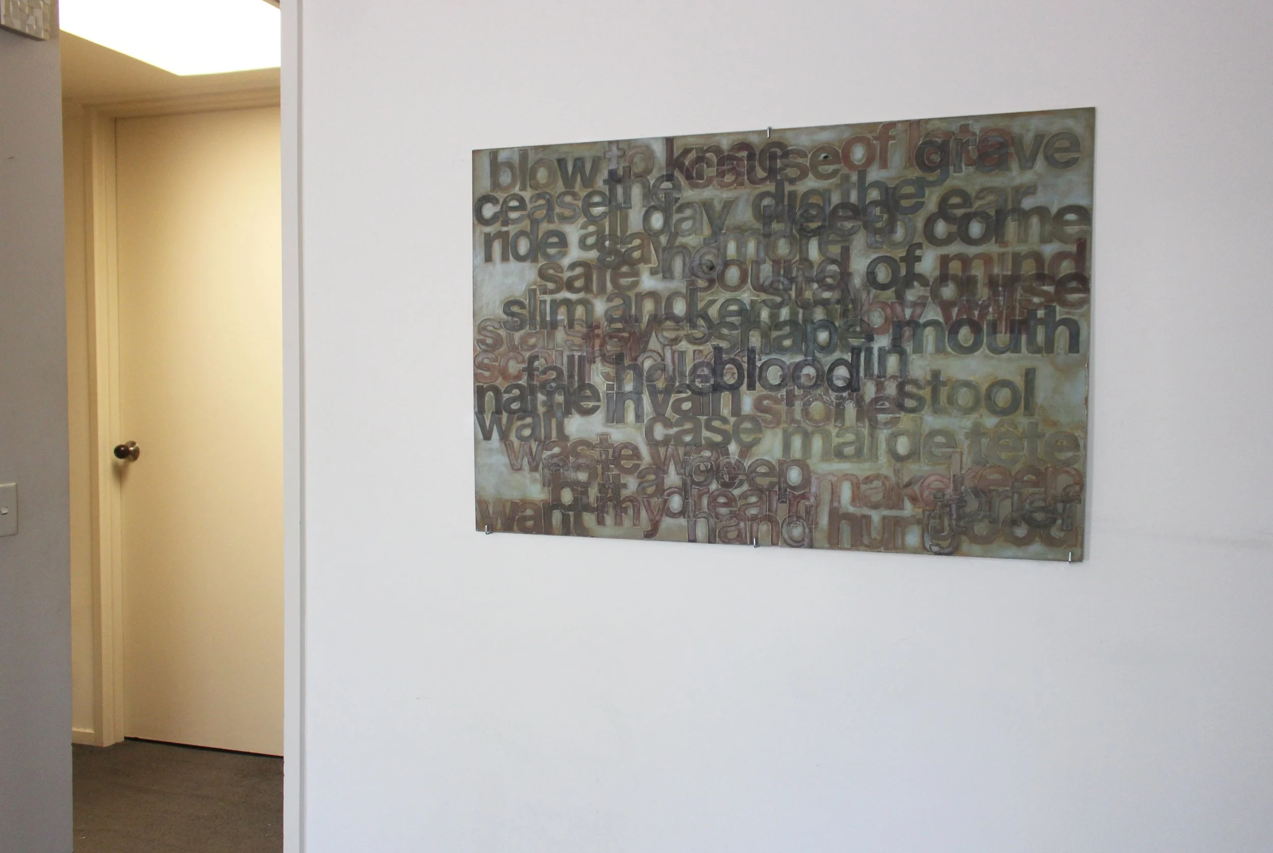  ‘Blood in Stool’  Install view 