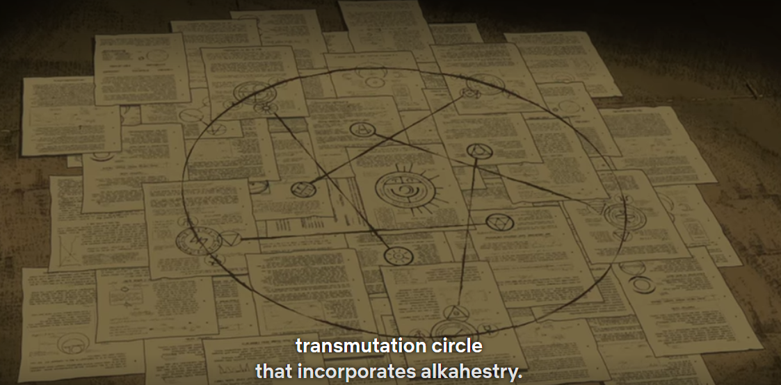 fullmetal alchemist reverse transmutation circle