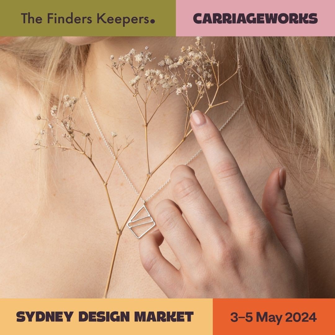 Lock in the dates!!🥳 From Friday, 3rd May at 4pm I&rsquo;ll be at @finders_keepers Sydney Design Market at Carriageworks in Eveleigh. It's my first market for the year and I&rsquo;m so excited to be part of it alongside 150 other creative small busi