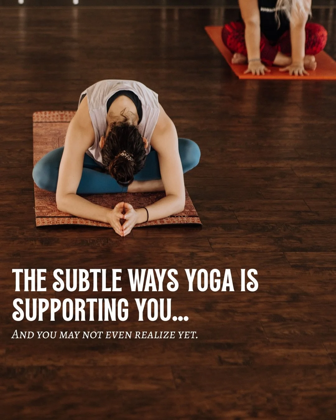 Yoga doesn&rsquo;t always look like a breakthrough.

Often, it&rsquo;s subtle shifts in your system, feeling a little safer in your body.
A little less reactive in your mind.
A little more at ease in your daily life.

These changes are quiet&hellip; 