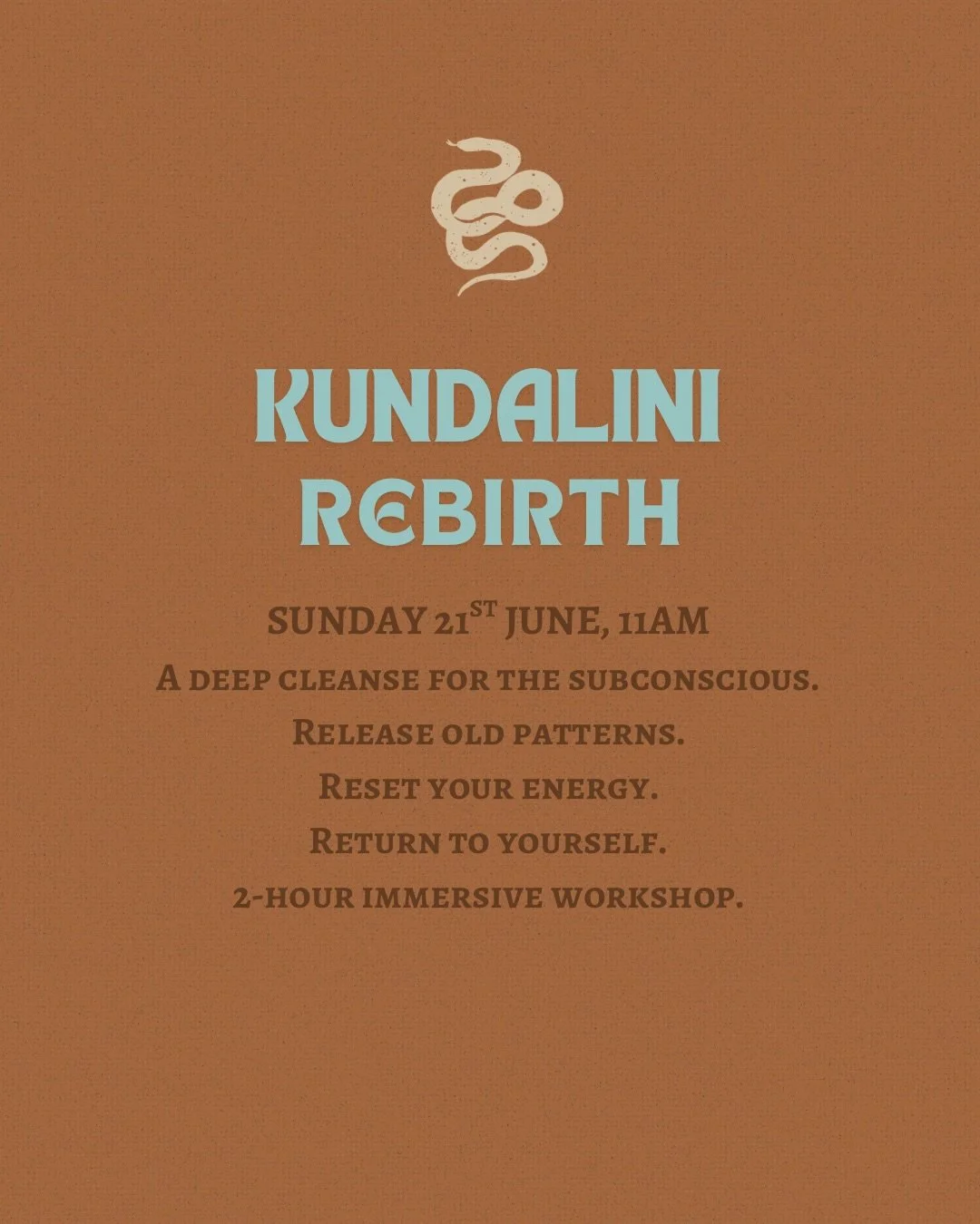 Have you ever noticed how easily we maintain everything around us, yet rarely make space to tend to the inner landscape that shapes our thoughts, emotions, and behaviours?

Kundalini Rebirth is an invitation to do exactly that.
Through a powerful com