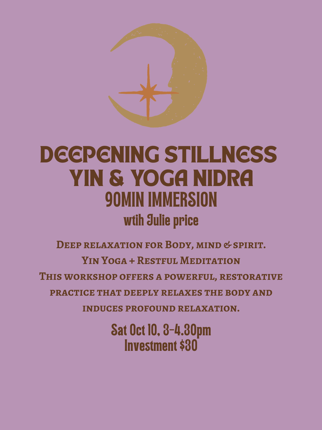 Deepening Stillness - Yin &amp; Yoga Nidra Immersion