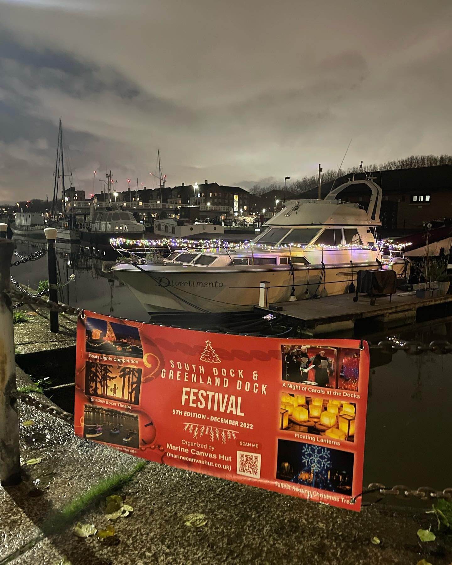It&rsquo;s nearly time! @greenlanddockfestival #xmaslights #southdockmarina