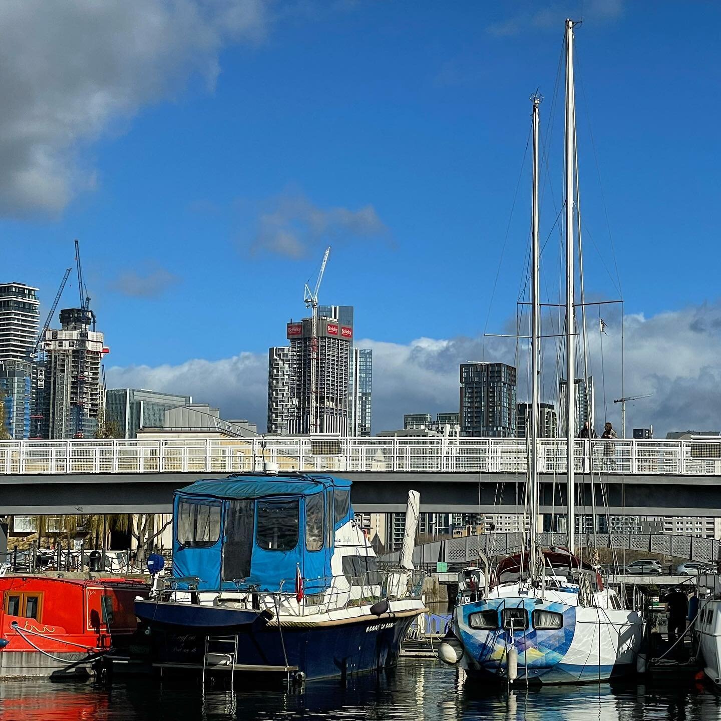 #sailingboat in London on #liveaboard residential mooring #se16 for sale. #boatforsale #southdockmarina