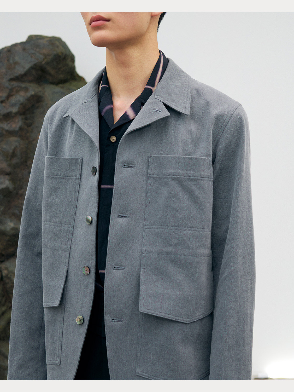 IRENISA 22SS FLAP POCKETS HALF COAT - ステンカラーコート