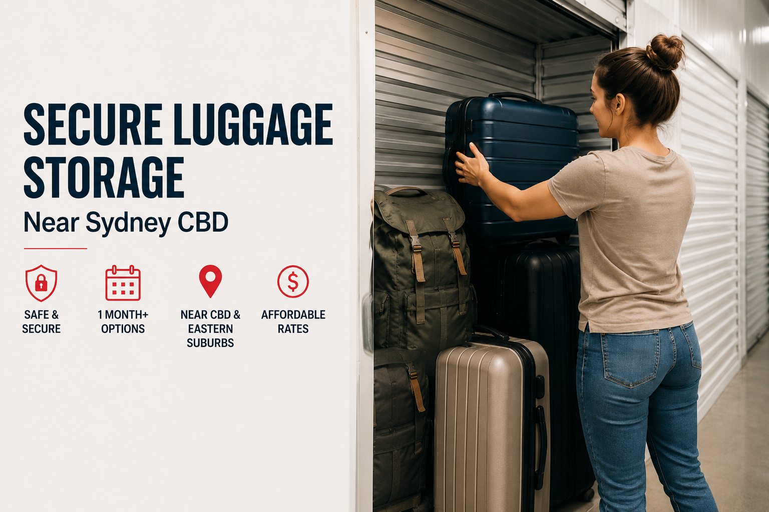 Secure luggage and bag storage