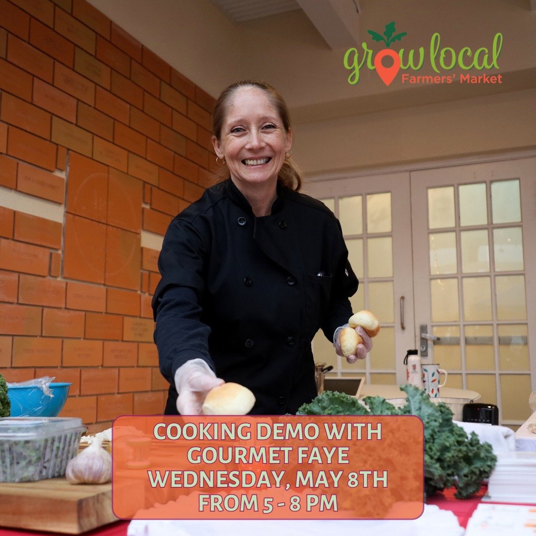 👩&zwj;🍳 COOKING DEMO with @gourmetfaye at Grow Local Farmers' Market! Watch, taste, &amp; take home a recipe card for South Texas Spring Hash, topped with Quail Eggs &amp; Goat Cheese, while supplies last 🥚 May 8th 5-8PM 100 N Shoreline Blvd CCTX
