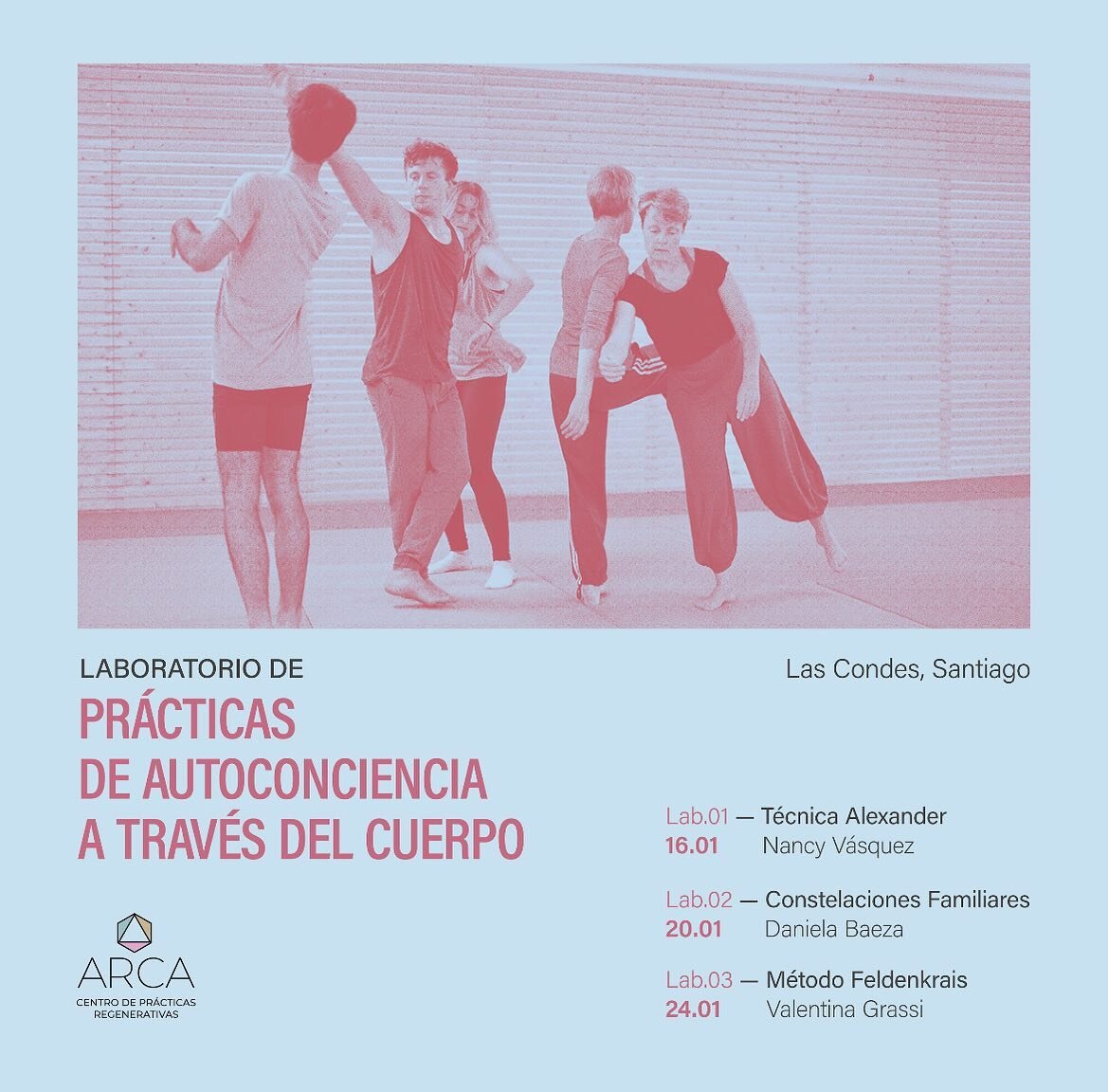 Laboratorio de pr&aacute;cticas de autoconciencia a travez del cuerpo - Programa de Enero 

ARCA - Centro de Pr&aacute;cticas Regenerativas 

#arcaexperience #practicasregenerativas #fenomenologiacorporal #somatica
#regenerativepractices #embodiedawa