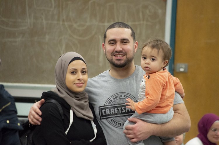 A young family at an MFC event