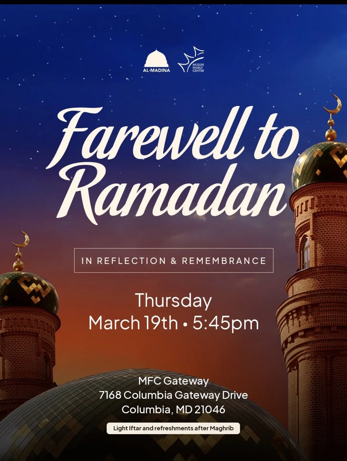 Farewell to Ramadan