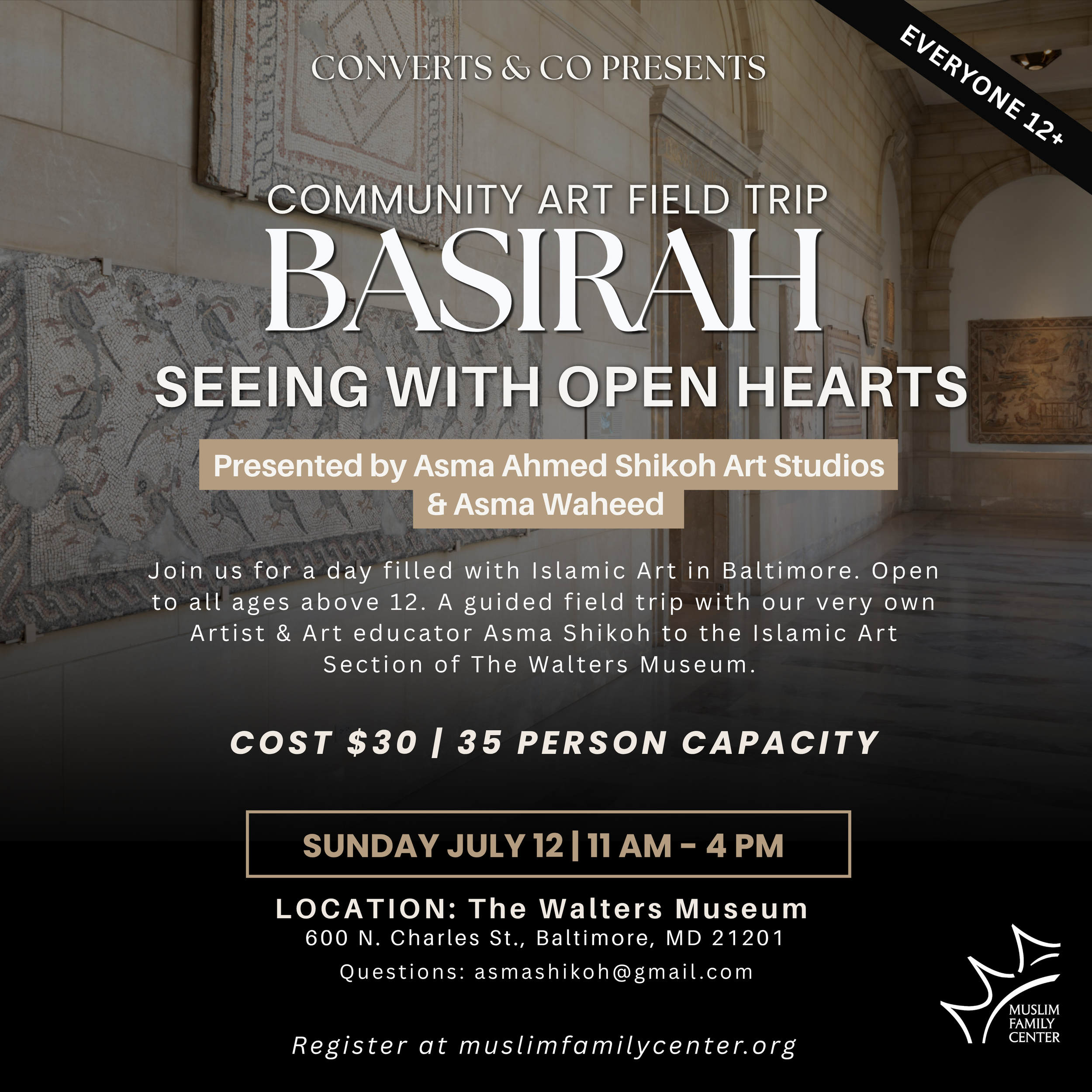 Community Art Field Trip: Basirah Seeing With Open Hearts