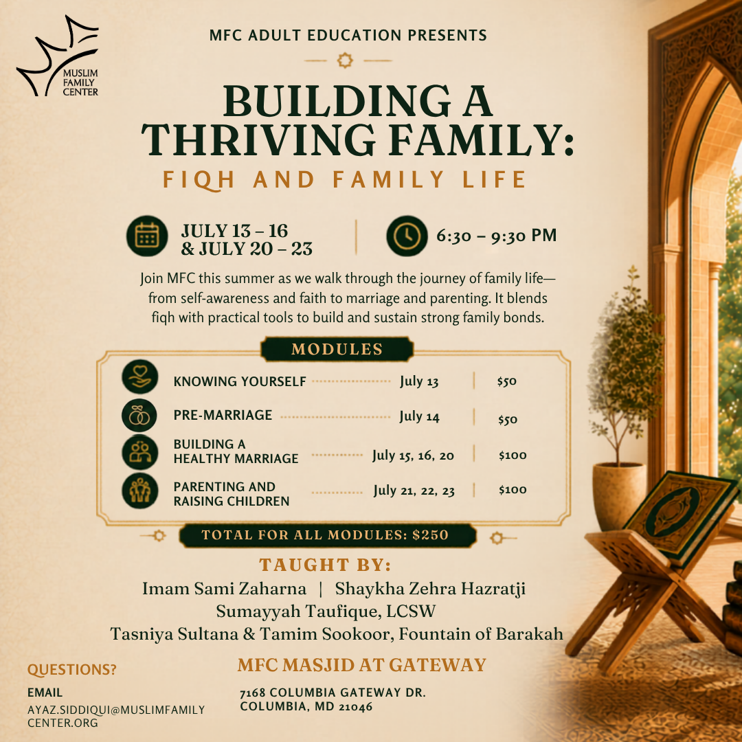 Building A Thriving Family: Fiqh and Family Life