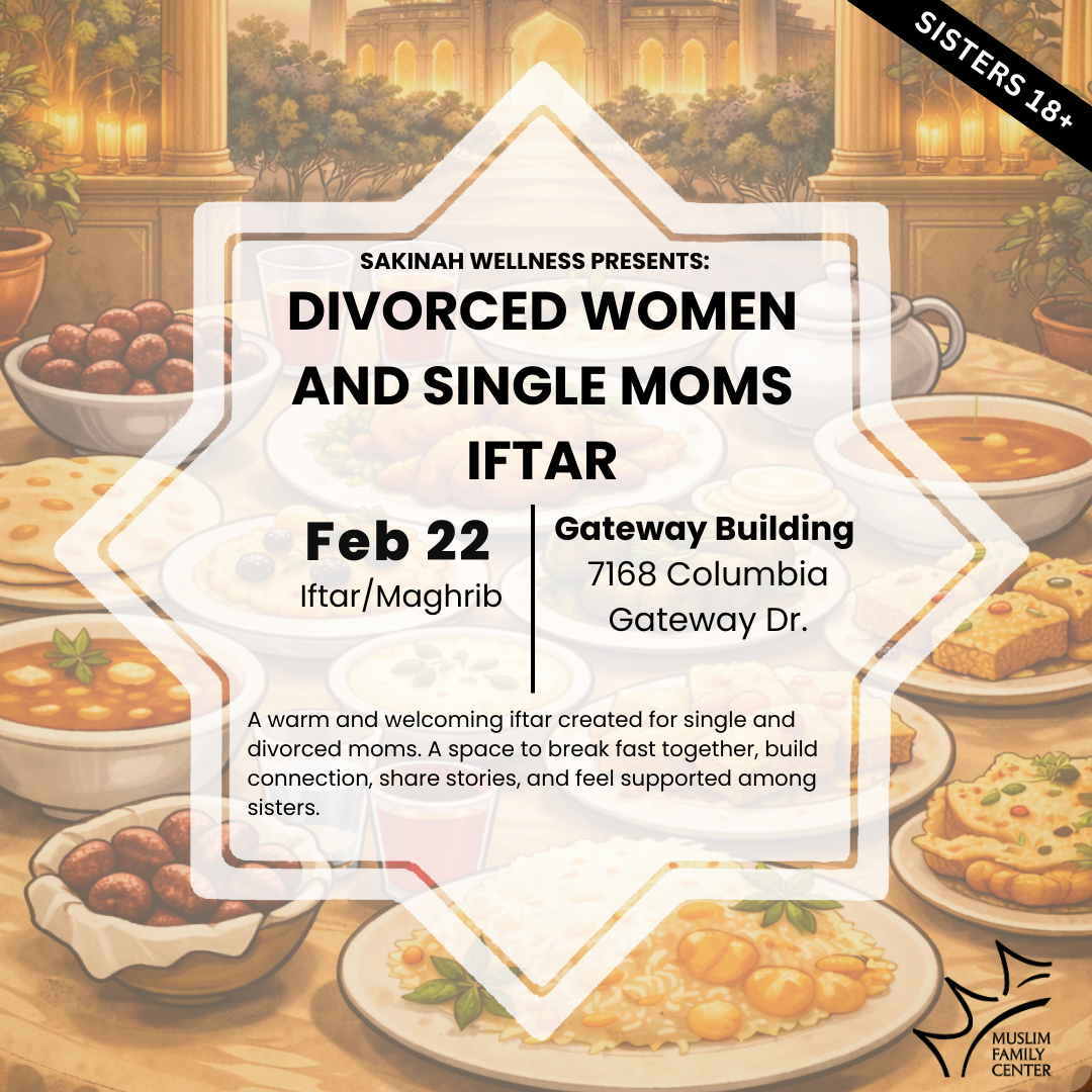Support group for divorced women and single moms Iftar