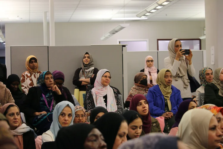 Sisters at a program