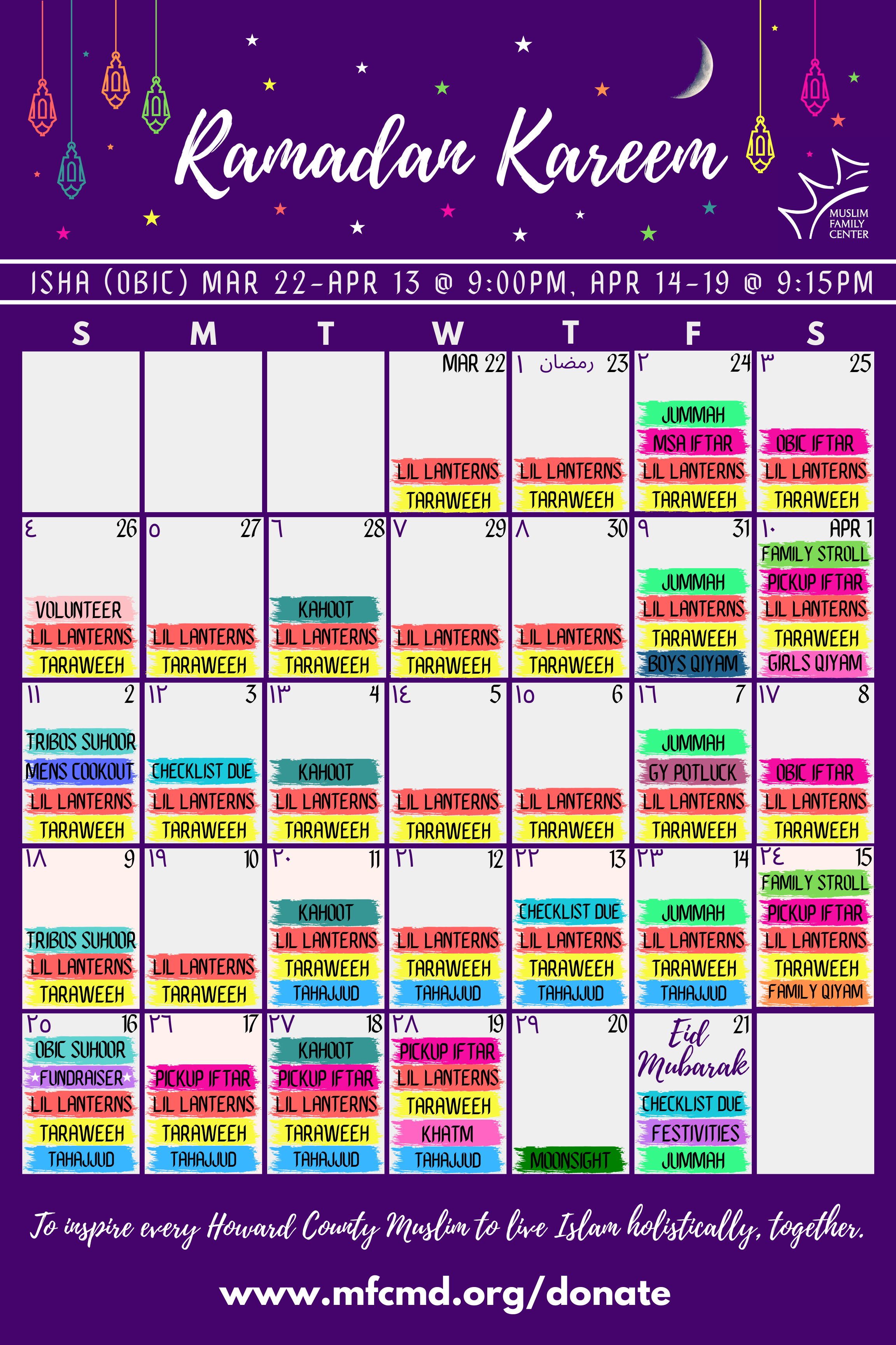 Ramadan 2025 Calendar Maryland Daron Emelita