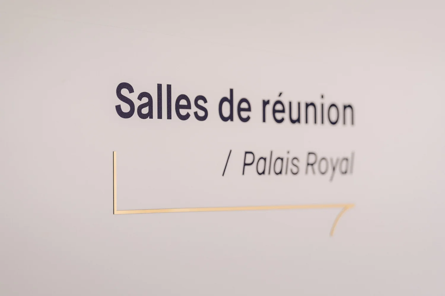 Signalétique des salles de réunion posée par DecoAder dans l'immeuble Virtuose
