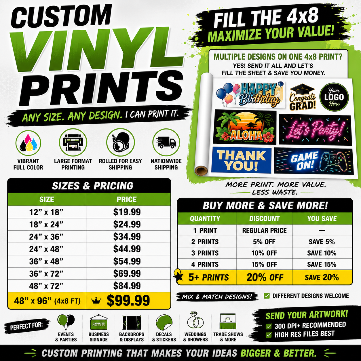 Custom Large-Format Vinyl Prints