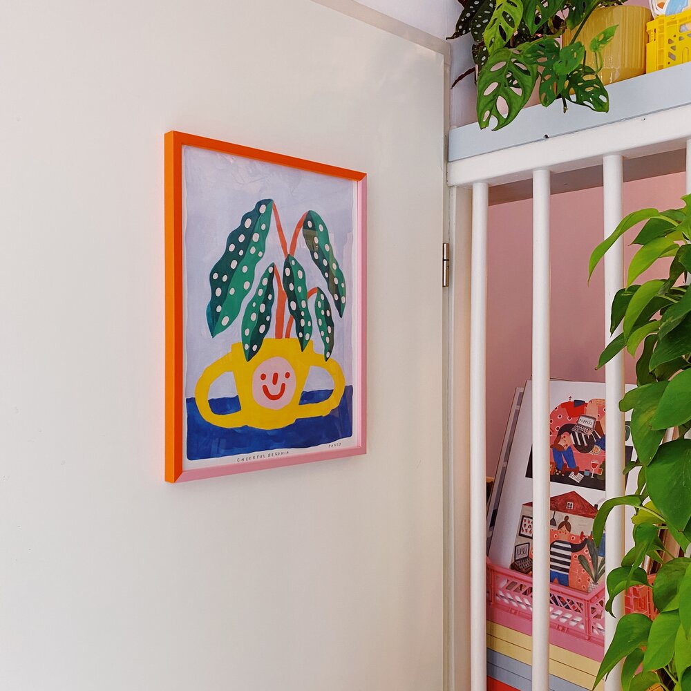 colourful frame  30cm x 40cm — pansy