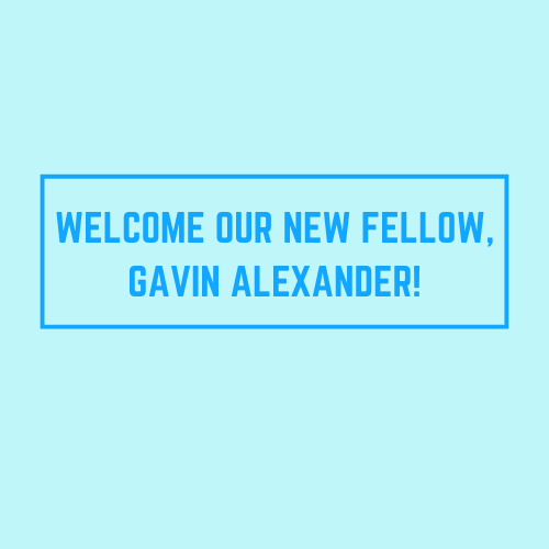 Welcome Gavin Alexander as first-ever Committee Fellow!