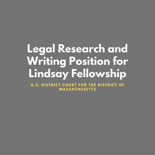 Seeking Legal Research and Writing Instructor for the Lindsay Fellowship