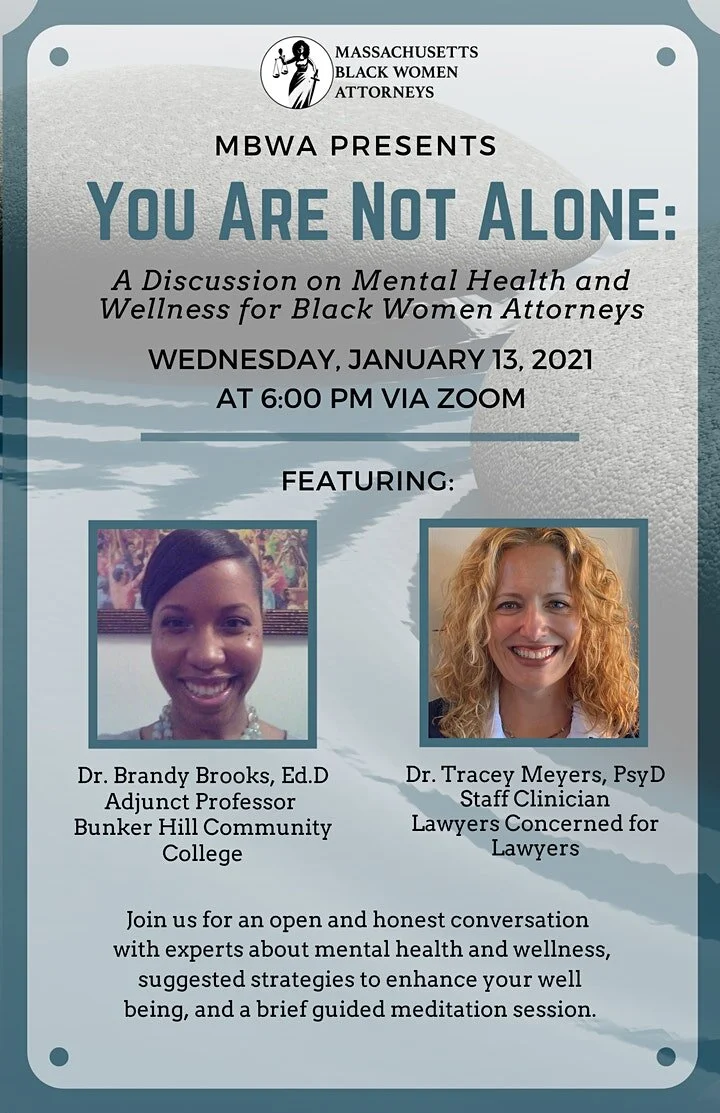 1/13 Program - You Are Not Alone: Mass Black Women Attorneys