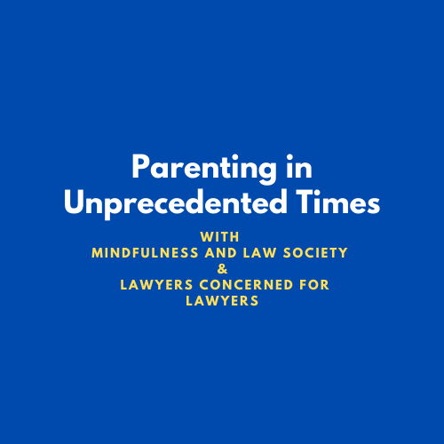 Recording and Slides AVAILABLE from 2/23 Parenting in Unprecedented Times with the Mindfulness in Law Society